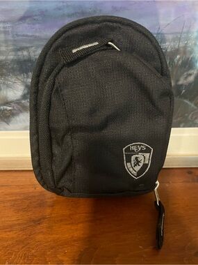 Adorable Heys mini backpack bag charm BLACK